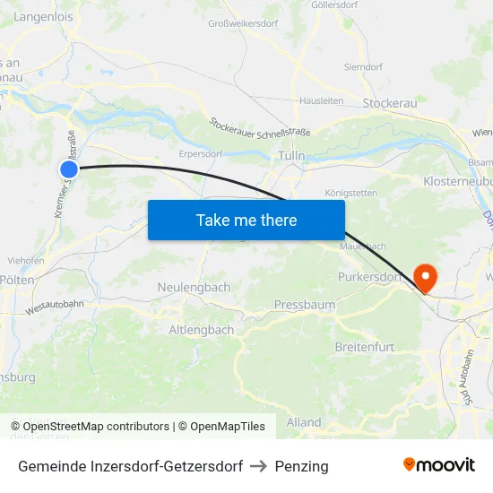 Gemeinde Inzersdorf-Getzersdorf to Penzing map