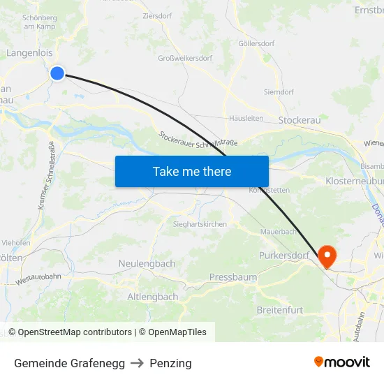 Gemeinde Grafenegg to Penzing map