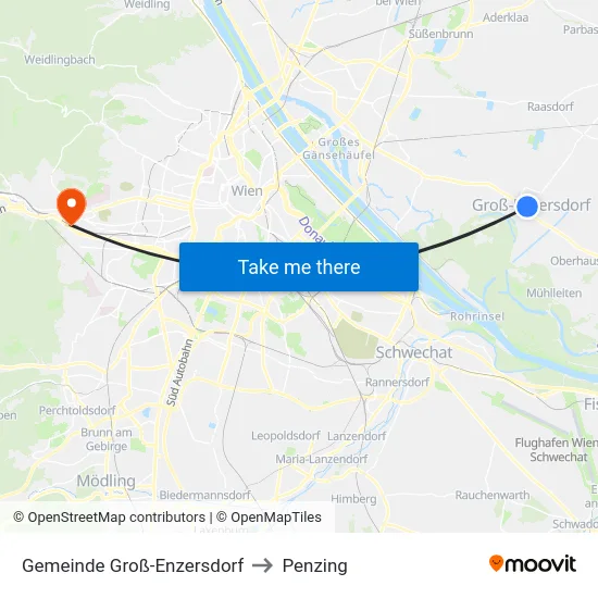 Gemeinde Groß-Enzersdorf to Penzing map