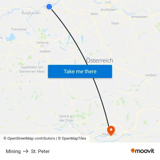 Mining to St. Peter map