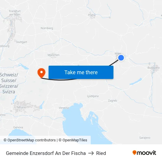 Gemeinde Enzersdorf An Der Fischa to Ried map