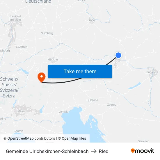 Gemeinde Ulrichskirchen-Schleinbach to Ried map
