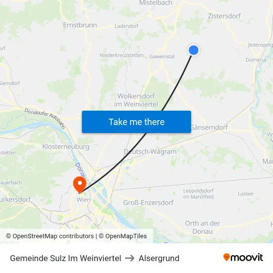 Gemeinde Sulz Im Weinviertel to Alsergrund map