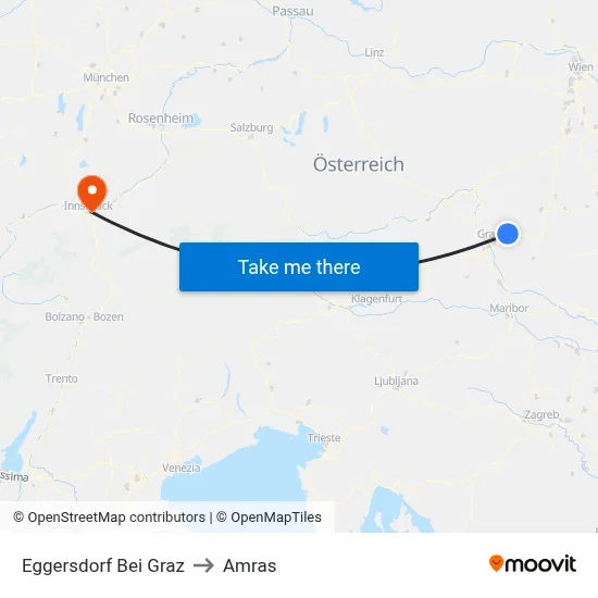 Eggersdorf Bei Graz to Amras map