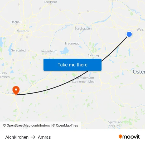 Aichkirchen to Amras map