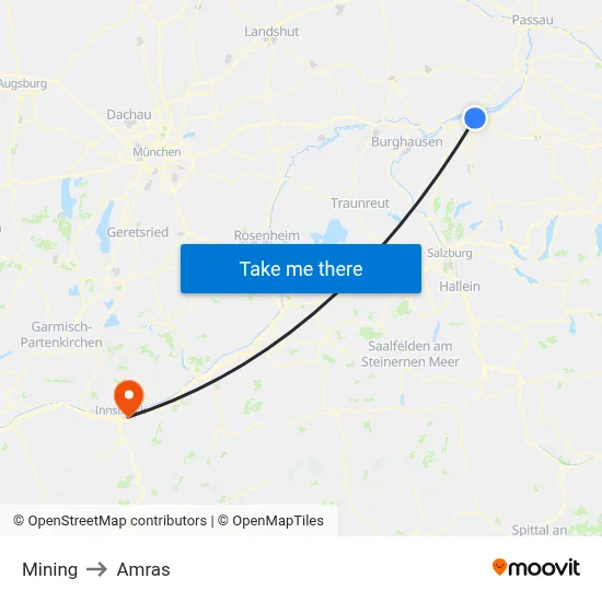 Mining to Amras map