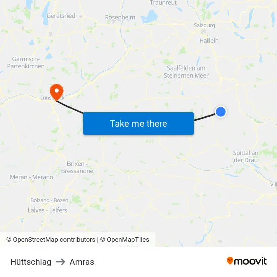 Hüttschlag to Amras map