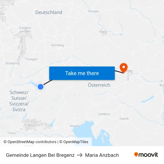 Gemeinde Langen Bei Bregenz to Maria Anzbach map