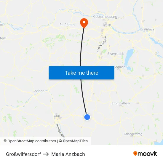 Großwilfersdorf to Maria Anzbach map
