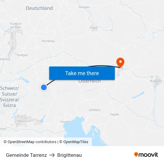 Gemeinde Tarrenz to Brigittenau map