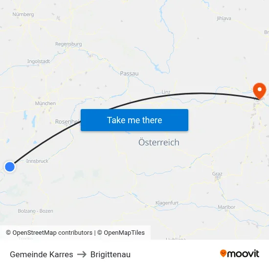 Gemeinde Karres to Brigittenau map