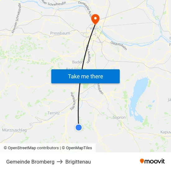 Gemeinde Bromberg to Brigittenau map