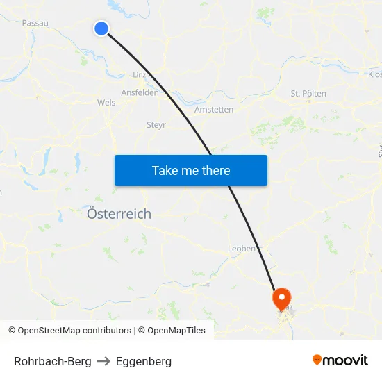 Rohrbach-Berg to Eggenberg map