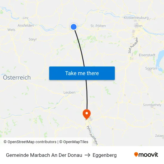Gemeinde Marbach An Der Donau to Eggenberg map