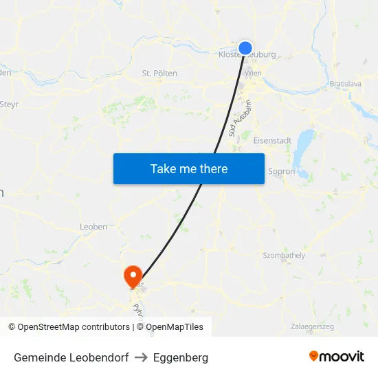 Gemeinde Leobendorf to Eggenberg map