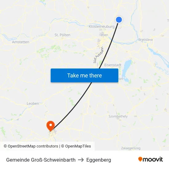 Gemeinde Groß-Schweinbarth to Eggenberg map