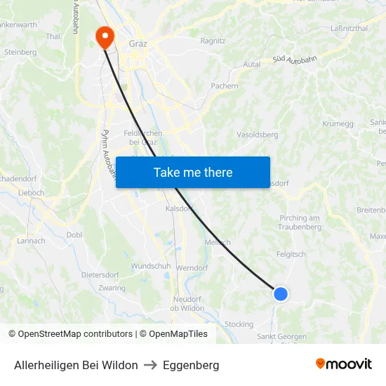 Allerheiligen Bei Wildon to Eggenberg map