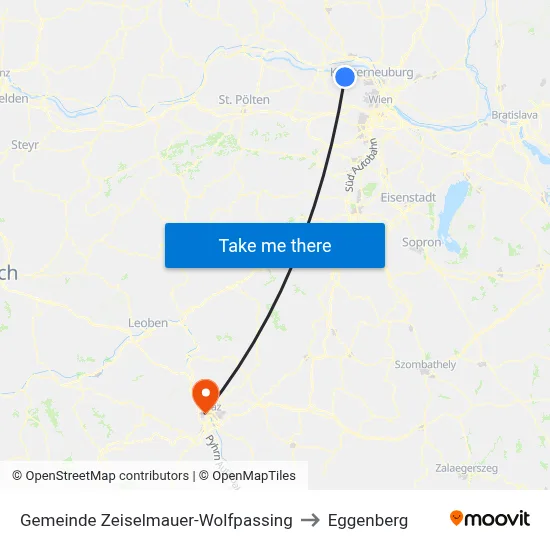 Gemeinde Zeiselmauer-Wolfpassing to Eggenberg map