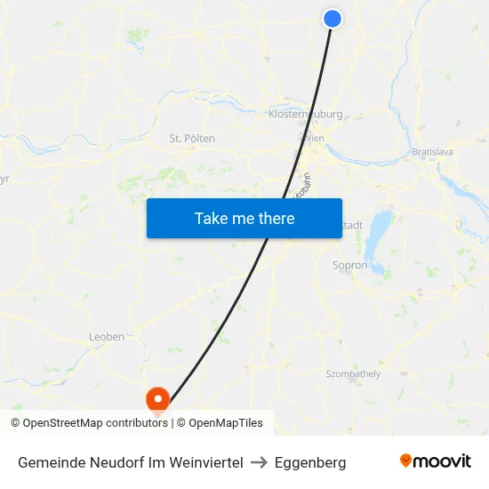 Gemeinde Neudorf Im Weinviertel to Eggenberg map