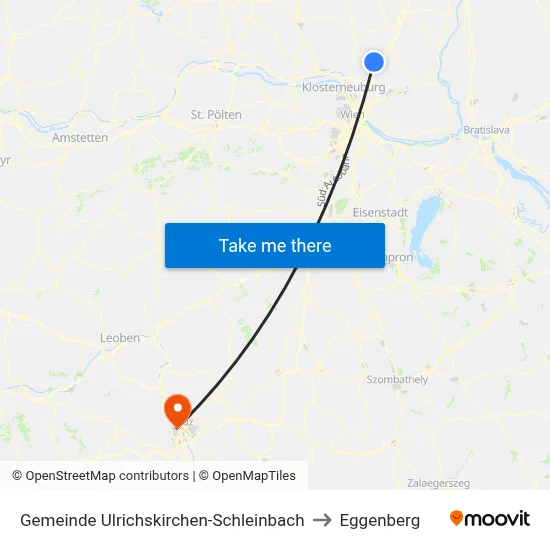 Gemeinde Ulrichskirchen-Schleinbach to Eggenberg map