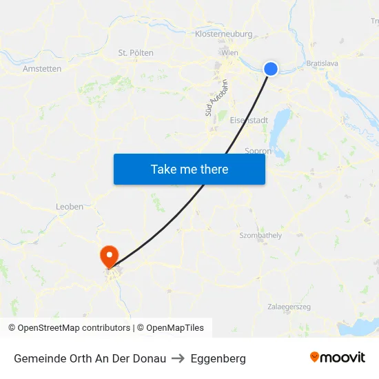 Gemeinde Orth An Der Donau to Eggenberg map