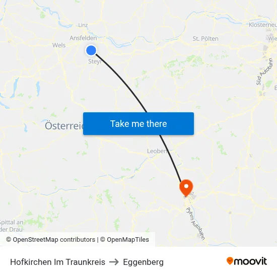 Hofkirchen Im Traunkreis to Eggenberg map