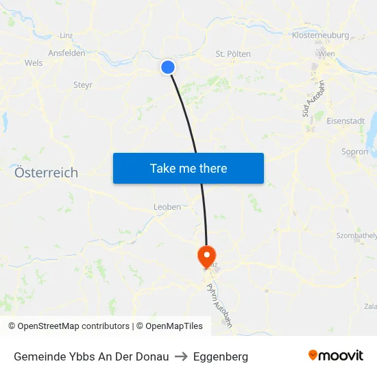 Gemeinde Ybbs An Der Donau to Eggenberg map