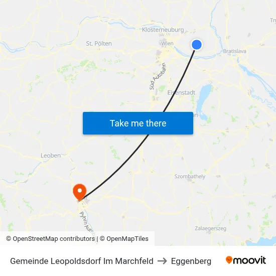 Gemeinde Leopoldsdorf Im Marchfeld to Eggenberg map