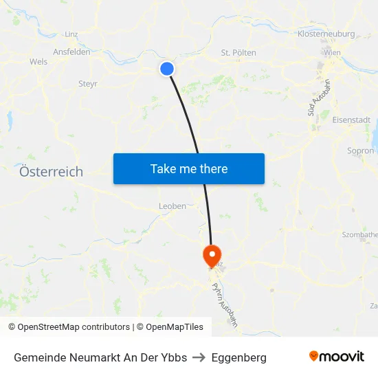 Gemeinde Neumarkt An Der Ybbs to Eggenberg map