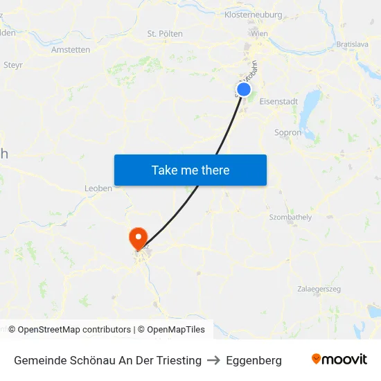 Gemeinde Schönau An Der Triesting to Eggenberg map
