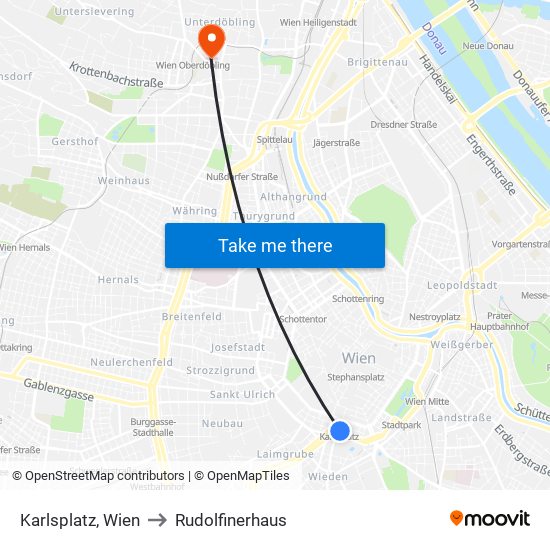 Karlsplatz, Wien to Rudolfinerhaus map