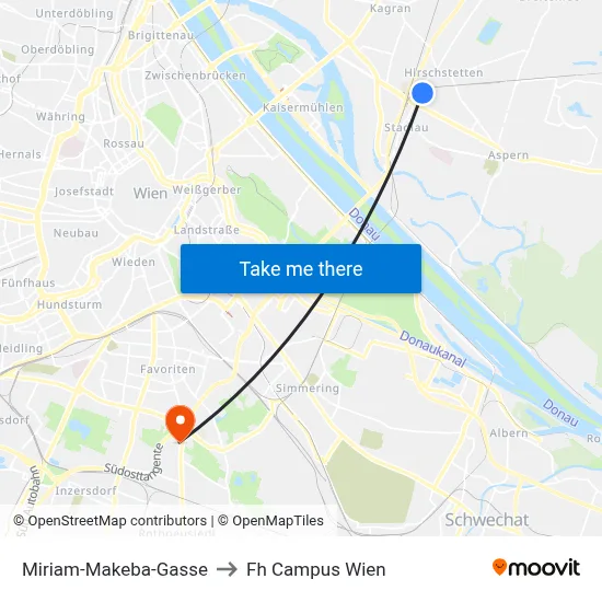 Miriam-Makeba-Gasse to Fh Campus Wien map
