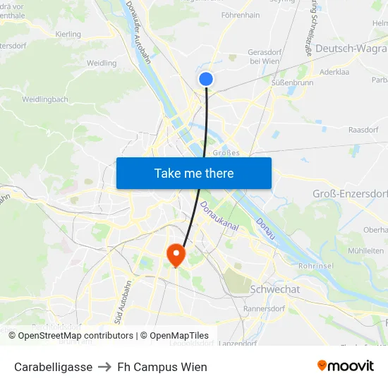 Carabelligasse to Fh Campus Wien map