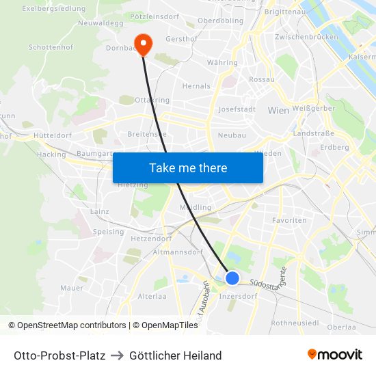 Otto-Probst-Platz to Göttlicher Heiland map