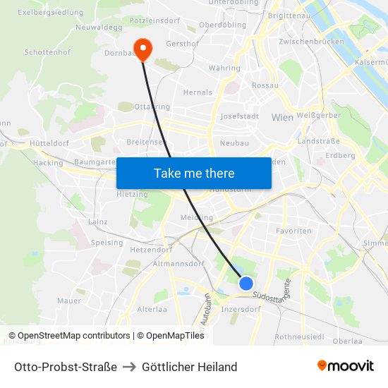 Otto-Probst-Straße to Göttlicher Heiland map