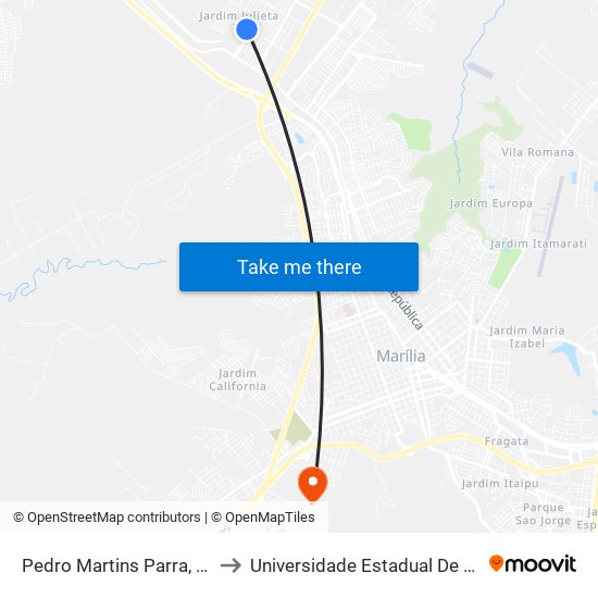 Pedro Martins Parra, 829-891 to Universidade Estadual De São Paulo map