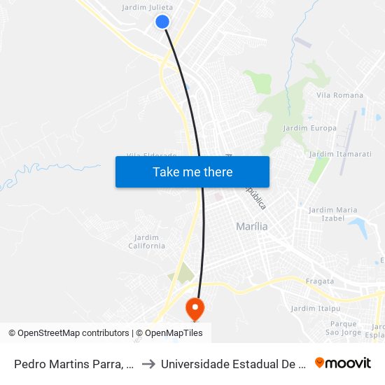 Pedro Martins Parra, 451-513 to Universidade Estadual De São Paulo map