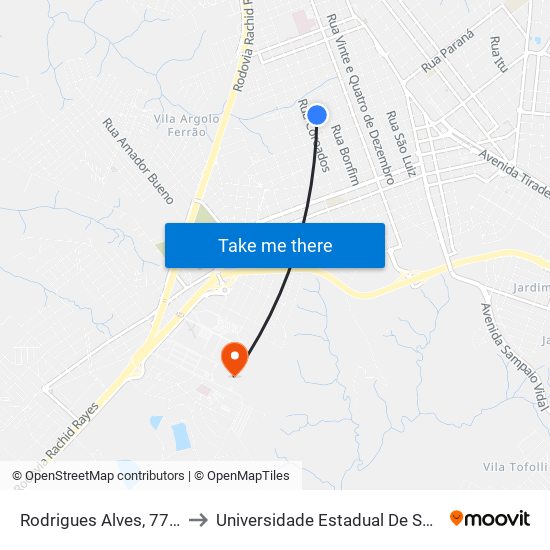 Rodrigues Alves, 777-847 to Universidade Estadual De São Paulo map