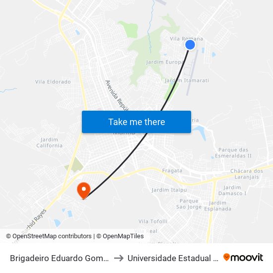 Brigadeiro Eduardo Gomes, 2922-2982 to Universidade Estadual De São Paulo map