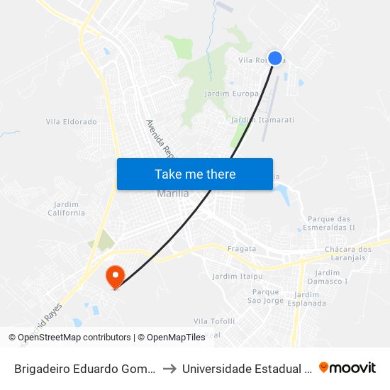 Brigadeiro Eduardo Gomes, 3319-3333 to Universidade Estadual De São Paulo map