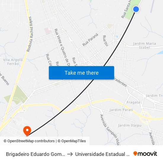 Brigadeiro Eduardo Gomes, 803-1283 to Universidade Estadual De São Paulo map