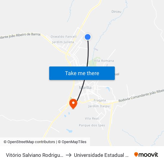 Vitório Salviano Rodrigues, 272-332 to Universidade Estadual De São Paulo map