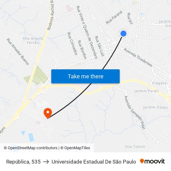 República, 535 to Universidade Estadual De São Paulo map