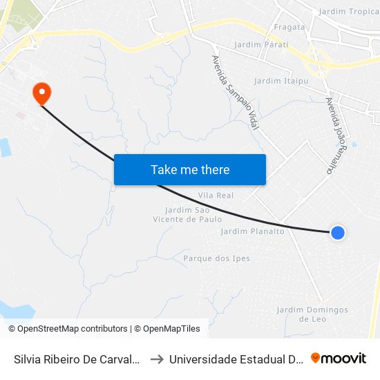 Silvia Ribeiro De Carvalho, 271-413 to Universidade Estadual De São Paulo map