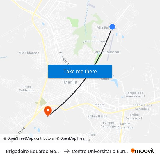 Brigadeiro Eduardo Gomes, 3319-3333 to Centro Universitário Eurípides De Marília map