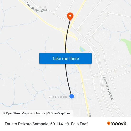 Fausto Peixoto Sampaio, 60-114 to Faip Faef map