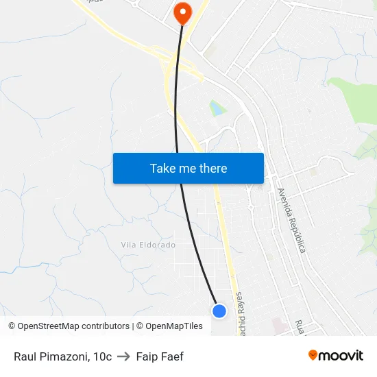 Raul Pimazoni, 10c to Faip Faef map
