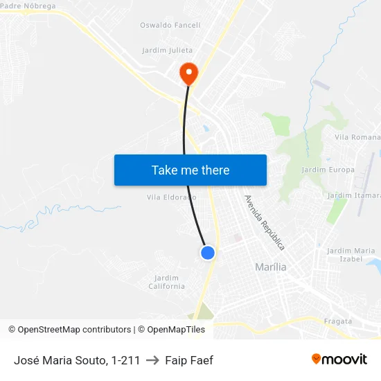 José Maria Souto, 1-211 to Faip Faef map
