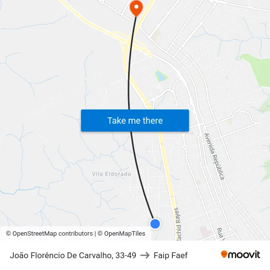 João Florêncio De Carvalho, 33-49 to Faip Faef map