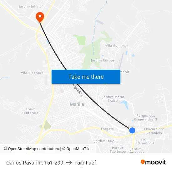 Carlos Pavarini, 151-299 to Faip Faef map